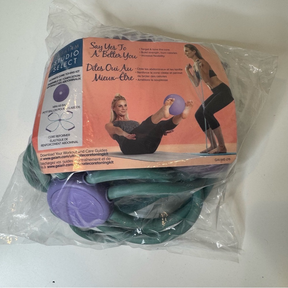 Gaiam Studio Select Ultimate Toning Kit Mini Ab Ball Core Reformer NEW